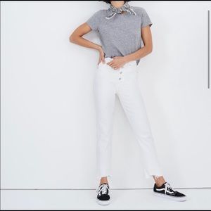 Madewell The Perfect Vintage Crop Jean in White